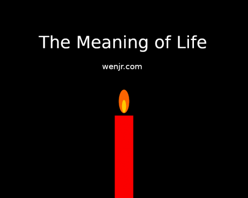 what is the meaning of life what is the meaning of life