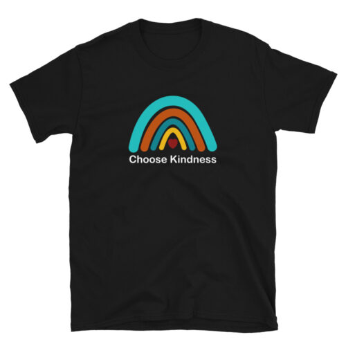 Choose Kindness Colorful Rainbow Red Heart Short-Sleeve Unisex T-Shirt