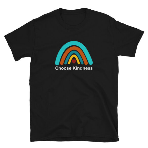 Choose Kindness Colorful Rainbow Red Heart Short-Sleeve Unisex T-Shirt