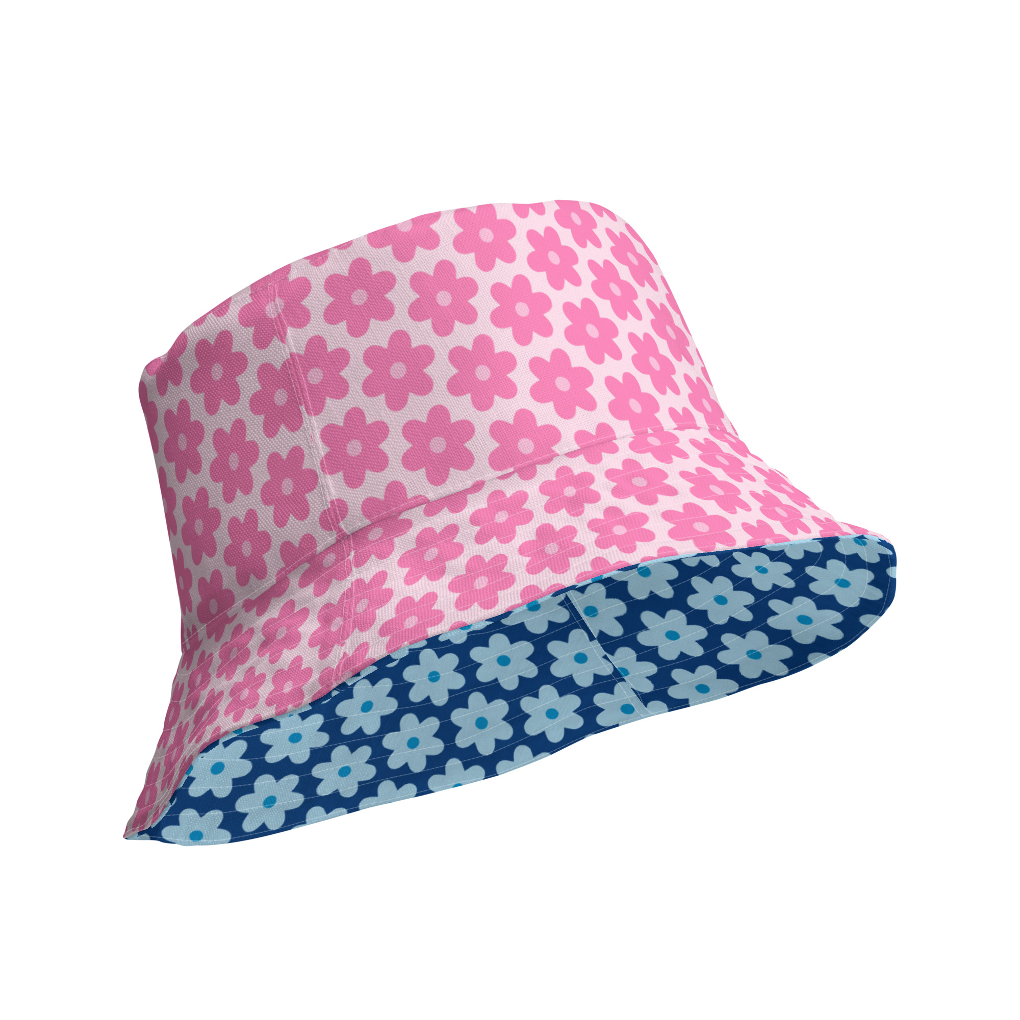 Blue Polka Dot Bucket Hat