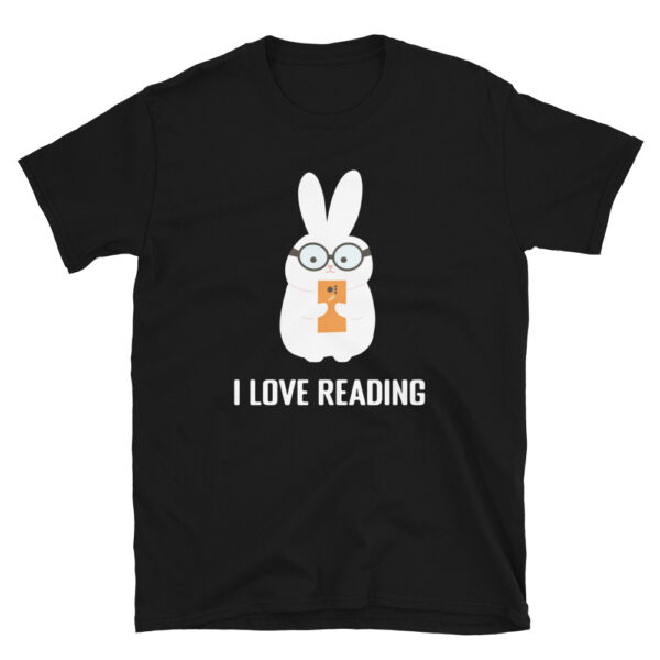 Funny Cute I Love Reading Bunny Phone Short-Sleeve Unisex T-Shirt