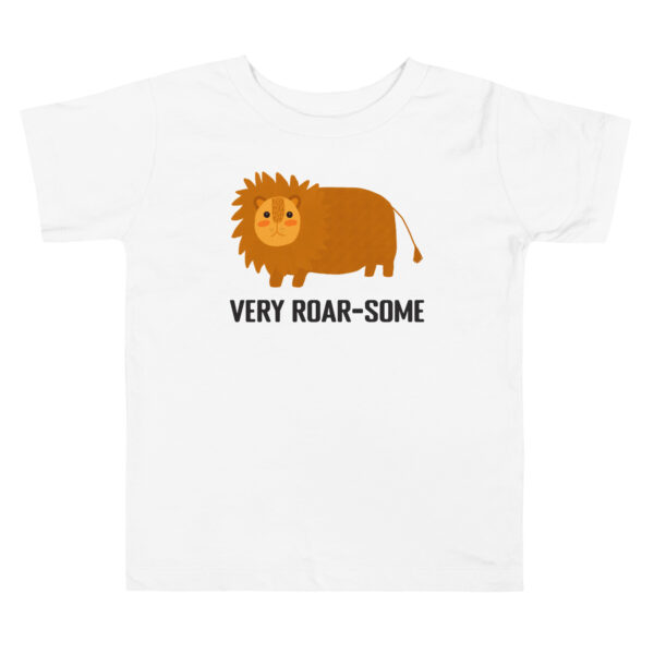 Cute Funny Very Roar-some Lion Animal Toddler Short Sleeve Tee