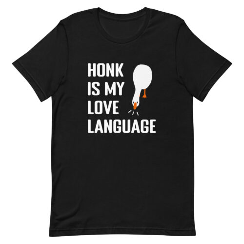 Funny Honk Is My Love Language Couple Love Premium Unisex t-shirt