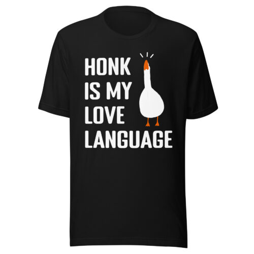Funny Honk Is My Love Language Matching Couple Love Premium Unisex t-shirt