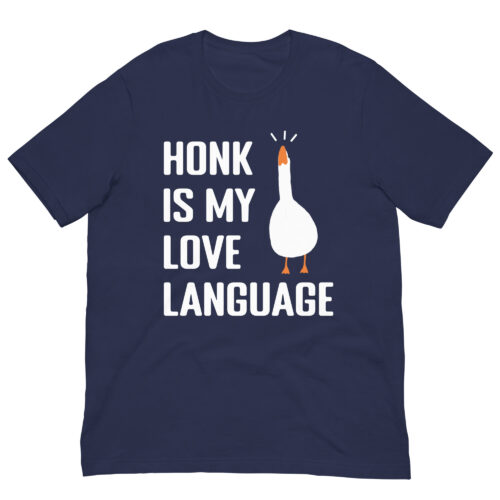 Funny Honk Is My Love Language Matching Couple Love Premium Unisex t-shirt