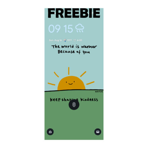 Freebie: Digital Phone Wallpaper - Keep Sharing Kindness