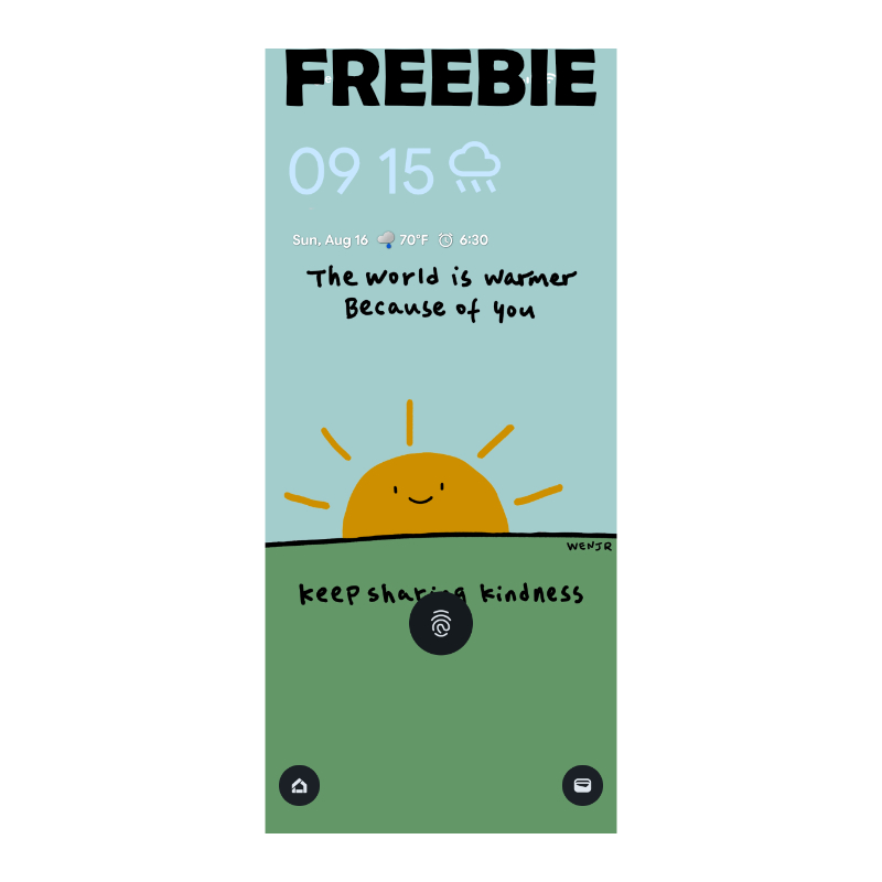 Freebie: Digital Phone Wallpaper - Keep Sharing Kindness