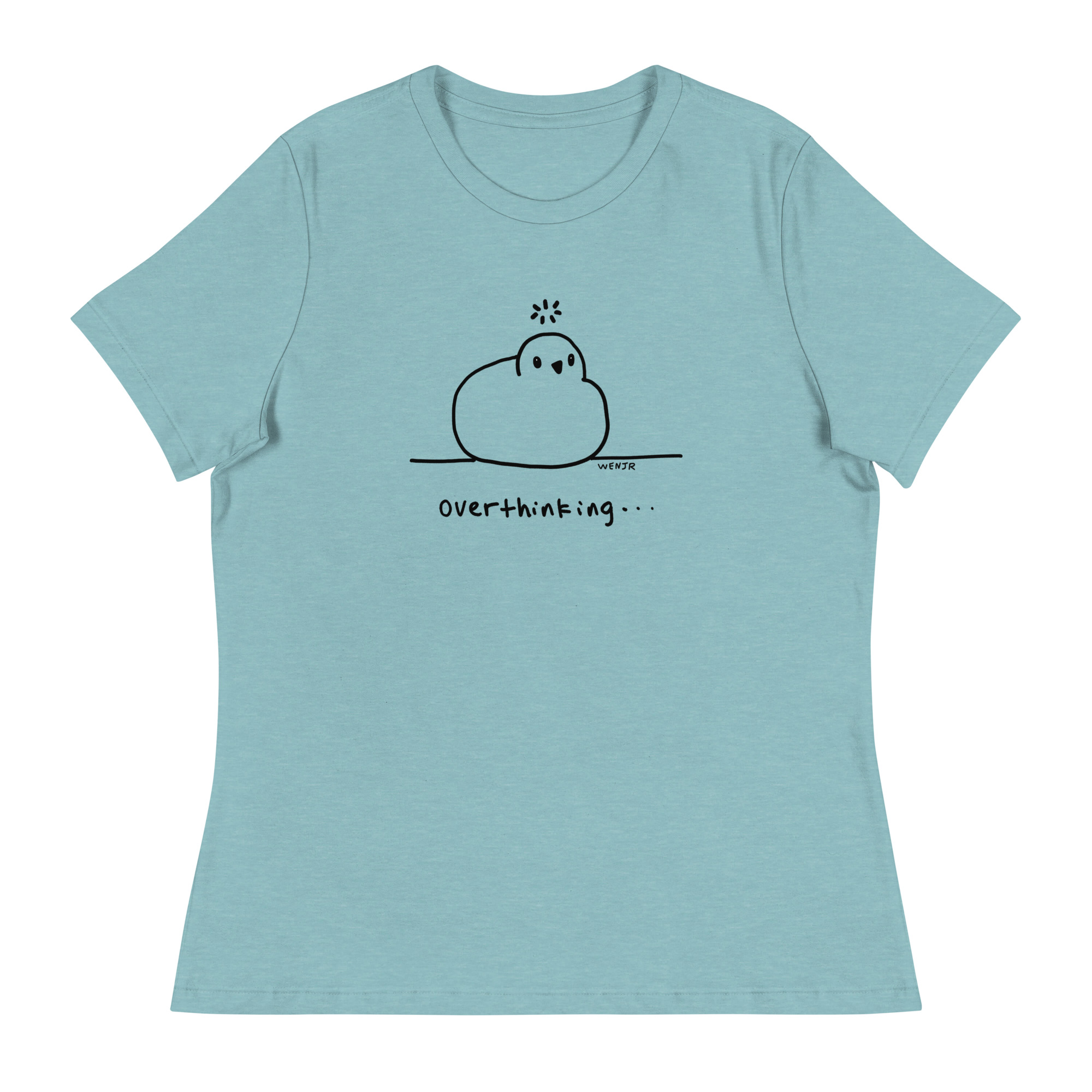 Cute Funny Overthinking Bird Women's T-Shirt - Image 2
